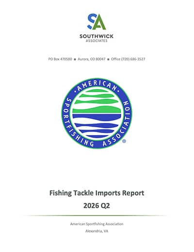 ASA Quarterly Tackle Imports Report- 2026 Q2